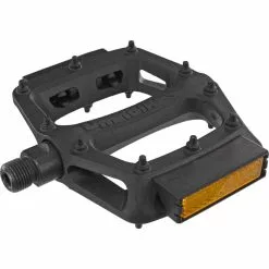 DMR V6 Plastic Flat Pedals -BIKES shop DMR V6 Black with Reflector 1000x1000