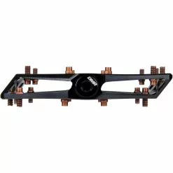 DMR Vault V2 Pedal Exclusive -BIKES shop DMR Vault Pedal Black Bronze Wiggle CRC Chainreaction Cycles Face