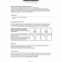 Nukeproof Horizon Pro Downhill Flat Pedals -BIKES shop NP Flat Pedal instructions 2
