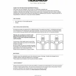Nukeproof Neutron EVO (Electron EVO) Flat Pedals 59 Nukeproof Neutron EVO (Electron EVO) Flat Pedals -BIKES shop NP Flat Pedal instructions